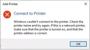 How to troubleshoot printer sharing errors in Windows?